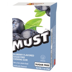 Elite Must Sugar Free Gum Pellets - Blueberry - 16CT Box