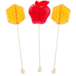 Hand Made Honeycomb & Apple Honey Lollipops - 4CT Box