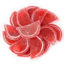 Red Raspberry Jelly Fruit Slices - 5LB Box