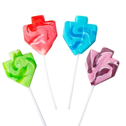 Assorted Hanukkah Twisty Dreidel Lollipops - 24CT Tub