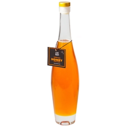 Rosh Hashanah Large Tall & Curved Elegant Holiday Gift Honey Bottle