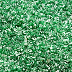 Emerald Green Sparkling Coarse Sugar Crystals - 11 oz Jar