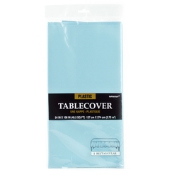 Robins Egg Blue Plastic Table Cover