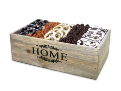 Wooden Home Chocolate & Nuts Basket - Israel Only