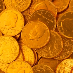 Orange Chocolate Coins