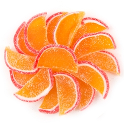 Peach Jelly Fruit Slices - 5LB Box