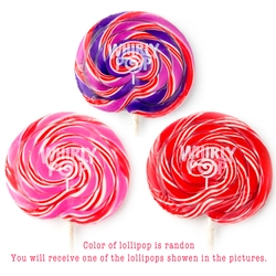 10 oz Pink & Red Swirl Whirly Pops - 17 Inches