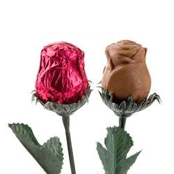 Sweet Heart Chocolate Foiled Roses - Pink - 48CT