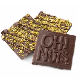 Oh! Nuts Pistachio Dark Chocolate Bark Square