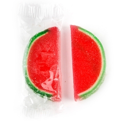 Wrapped Watermelon Jelly Fruit Slices