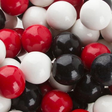 Red, Black & White Gumballs • Candy Color Palette Collection • Oh! Nuts®
