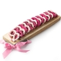 Stylish Wooden Chocolate Pretzel Tray Gift Basket - Baby Girl