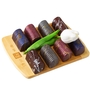 Shavuos Dairy Mini Truffle Logs Wooden Gift Tray