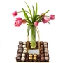 Shavuos Parve Fresh Flowers Truffle Gift Basket