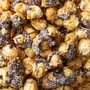 Chocolate Drizzled Caramel Popcorn with Coconut
