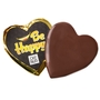 'Be Happy' Dark Belgian Chocolate Messgage Heart