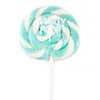 Turquoise & White Swirl Whirly Pops - Blue Raspberry
