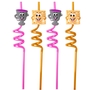 Passover Matzah and Wine Cup Crazy Straws - 4 Pack