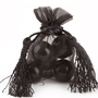 Black Mesh Favor Bags With Tassels - 12CT