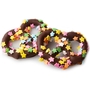 Belgian Chocolate Covered Pretzels with Confetti Stars