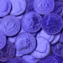 Blue Chocolate Coins - 1 LB Bag