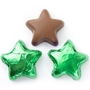 Foiled Chocolate Stars - Green