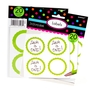 Green Favor Sticker Labels 20ct