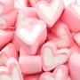 Pink & White Heart Fruit Marshmallow - 1.1LB Bag