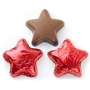 Foiled Chocolate Stars red