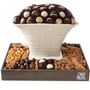 Oval Chocolate Vase with Chocolate and Nuts / Non Dairy Kosher Gift Basket