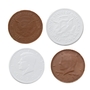 White Chocolate Coins - 1 LB Bag