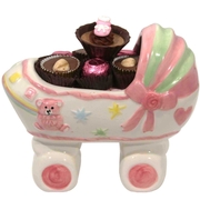 Baby Girl Ceramic Carriage