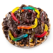 Chocolate Pretzel Pie With Gummy Snakes