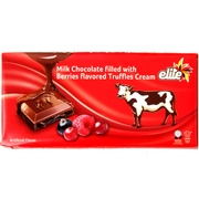 Elite Milk Chocolate Bar Filled with Berry Cream - 12CT Box