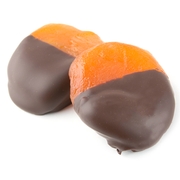 Glazed Apricot Dipped in Dark Chocolate