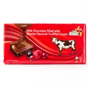 Elite Milk Chocolate Bar Filled with Berry Cream - 12CT Box
