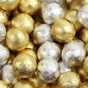 Gold & Silver Foiled Milk Chocolate Balls
