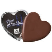 'Good Shabbos' Dark Belgian Chocolate Messgage Heart
