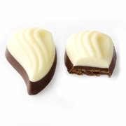 Non-Dairy Two Tone Chocolate Leaves