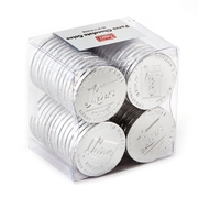 Parve Chocolate Silver Coins - 56CT