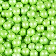 Lime Green Pearl Sixlets 