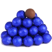 Royal Blue Foiled Milk Chocolate Balls