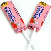 Strawberry Yogurt Taffy Pop - 50CT Box
