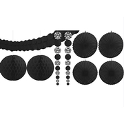 Black Party Decoration Kit- 9CT