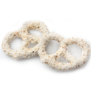 White Chocolate Covered Pretzels with Coconut - 10CT Box