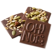 Oh! Nuts Mixed Dark Chocolate Bark Square
