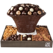 Oval Dark Chocolate & Nut Gift Basket