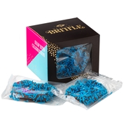 6CT Box Chocolate Covered Pretzels - Blue
