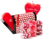 Valentines Day Heart Mail Box Gift Basket