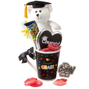 Graduation Bear & Mug Candy Gift Basket